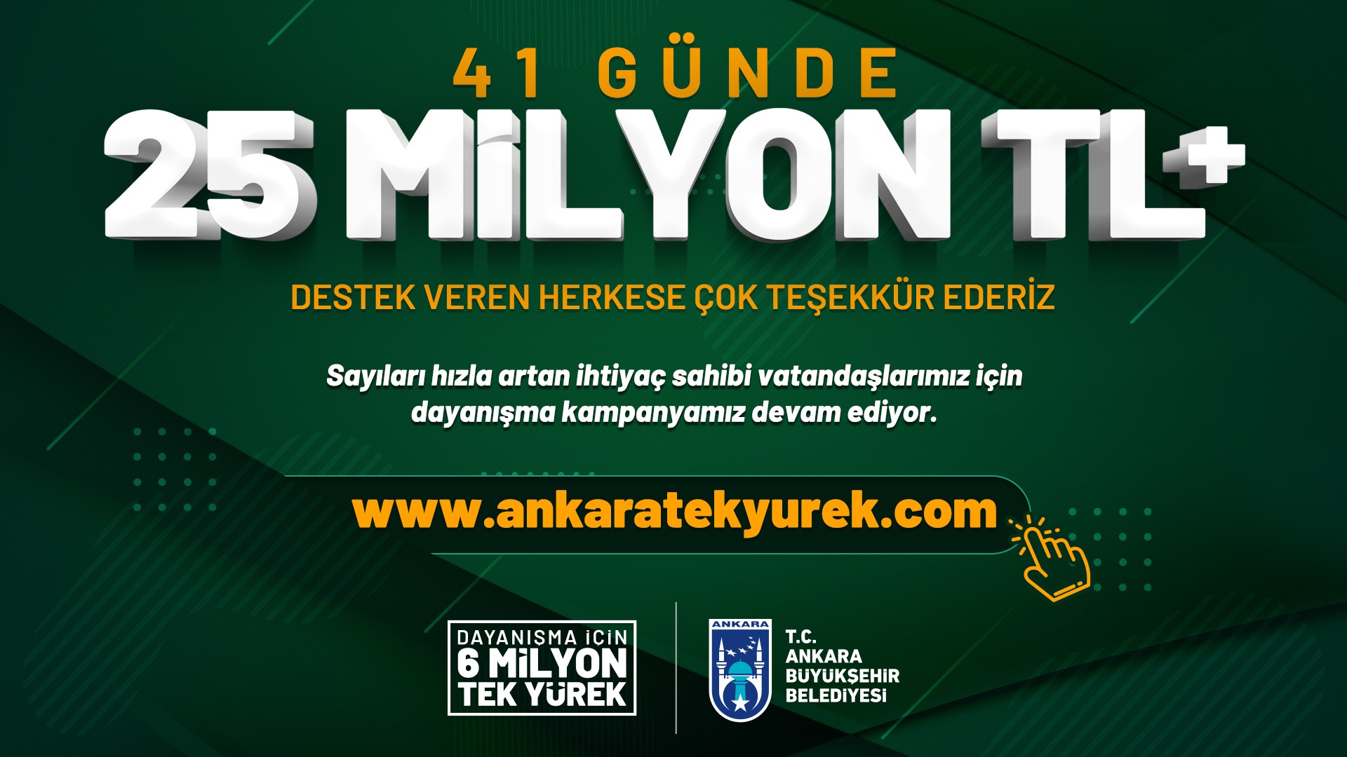 “6 MİLYON TEK YÜREK” YÜZ BİNLERİN YÜZÜNÜ GÜLDÜRDÜ: 2 YILDA 65 MİLYON TL’LİK REKOR DAYANIŞMA