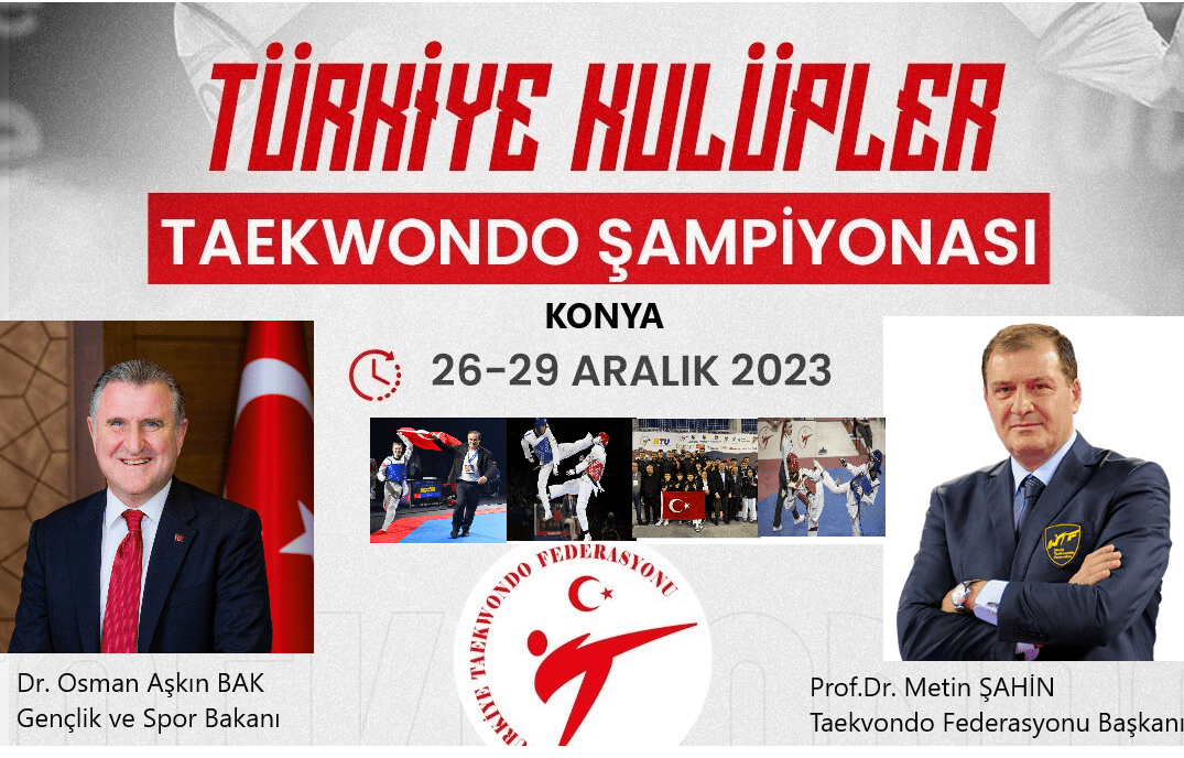 2023 Türkiye Kulüpler TAEKWONDO ŞAMPİYONASI Konya’da…