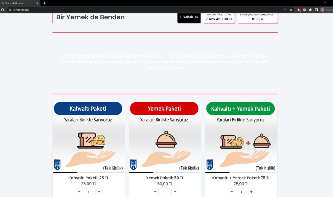 Ankara Büyükşehir Belediyesinin deprem