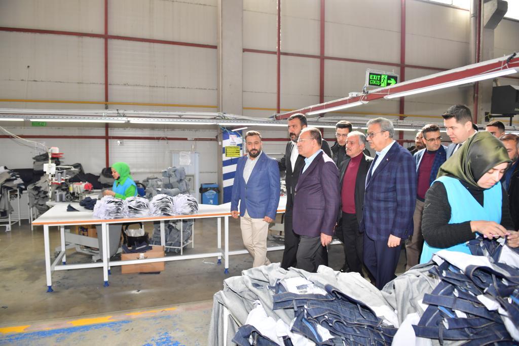 Adalet Bakanı Bozdağ ve Vali Su Fabrikaları Ziyaret Etti