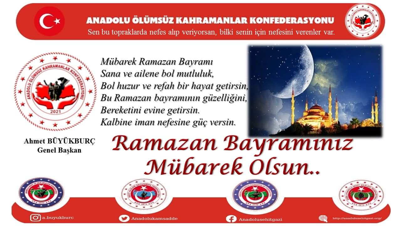 Ahmet Büyükburç Ramazan Bayramını Kutladı