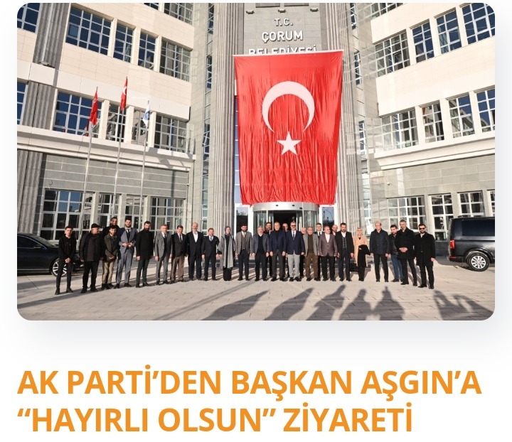 AK PARTİ’DEN BAŞKAN AŞGIN’A “HAYIRLI OLSUN” ZİYARETİ