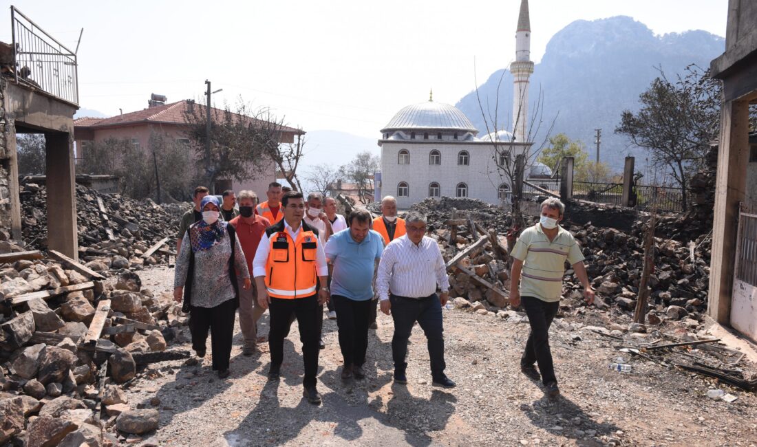 Manavgat’taki yangın afetinin yaralarının