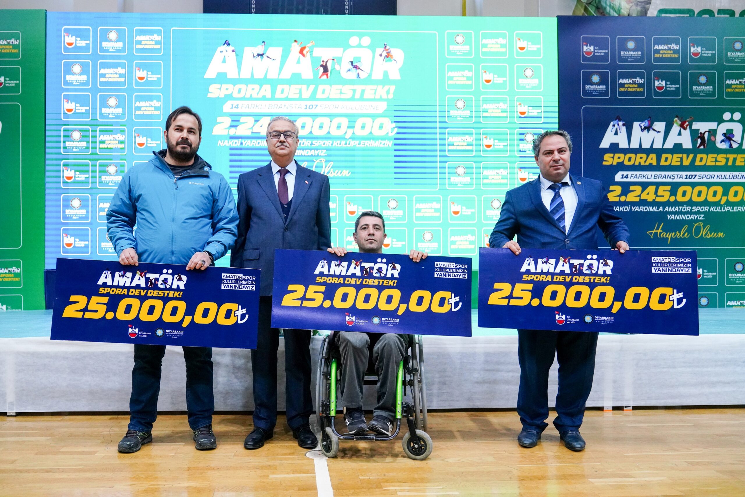 Amatör spor kulüplerine dev destek