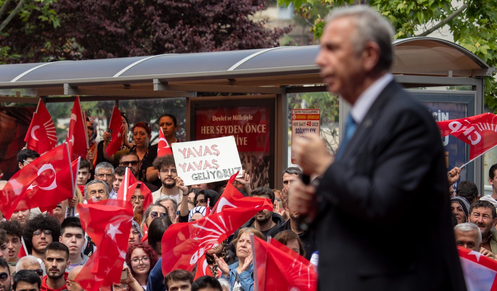 Ankara Büyükşehir Belediye Başkanı Mansur Yavaş, seçim gezileri kapsamında Karabük halkıyla buluştu.