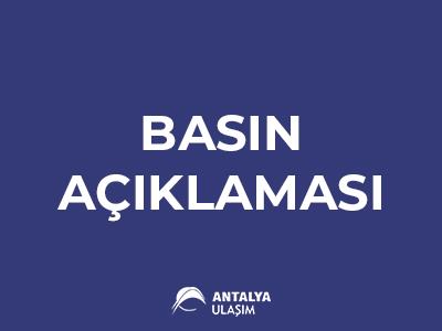 ANTALYA ULAŞIM A.Ş. TÜM YÜKÜMLÜLÜKLERİNİN FARKINDA.