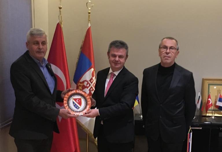Balkan derneklerinden RUMELİSİAD ve Sırbistan Bursa ve Edirne Fahri Konsolosluklarına ziyaret
