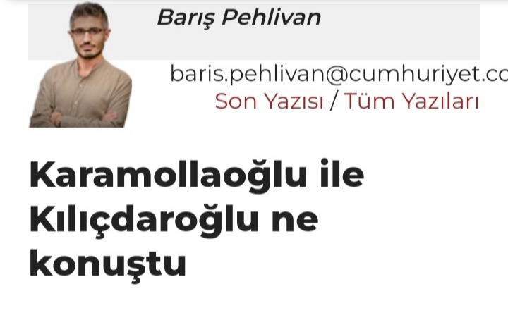 Barış Pehlivan Cevdet Nasıranlı'ya Dikkatleri Çekti