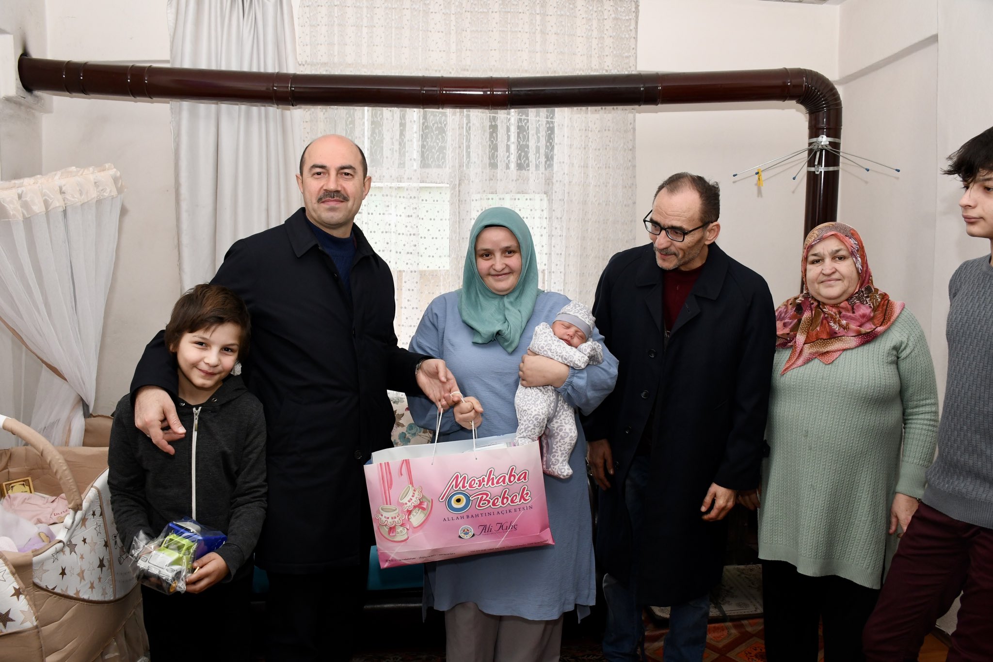 Başkan Ali Kılıç Merhaba Bebek Projesi Kapsamında Ziyaretlere Devam Ediyor