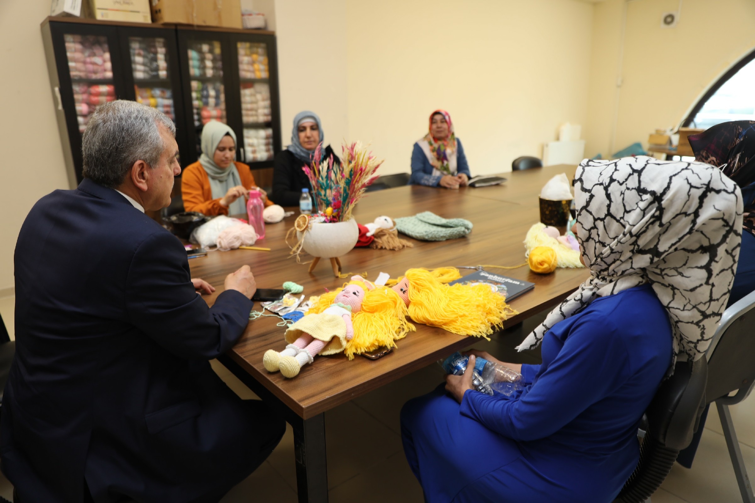 BAŞKAN BEYAZGÜL’DEN BAYAN KURSİYERLERE ZİYARET