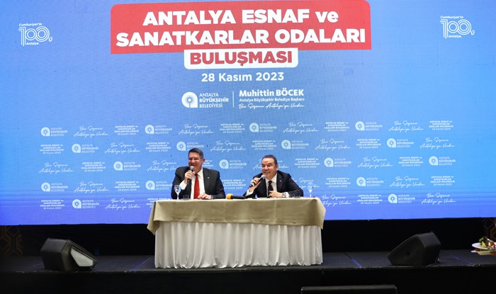 Antalya’da Esnaf Odaları Başkanları