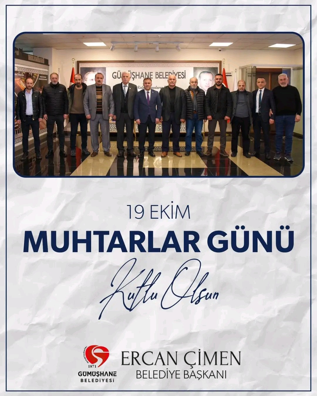 Başkan Ercan Çimen Muhtarların Günü’nü Kutladı