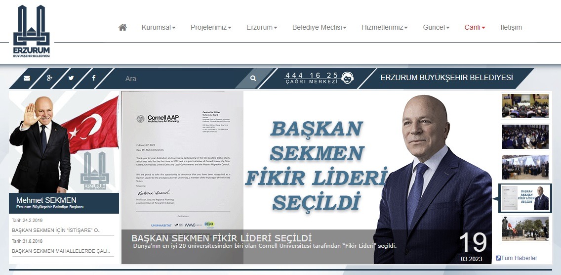 BAŞKAN SEKMEN FİKİR LİDERİ SEÇİLDİ