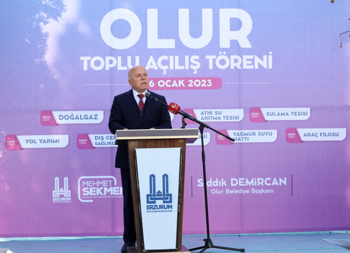 BÜYÜKŞEHİR OLUR’DAKİ YATIRIMLARINI HİZMETE AÇTI