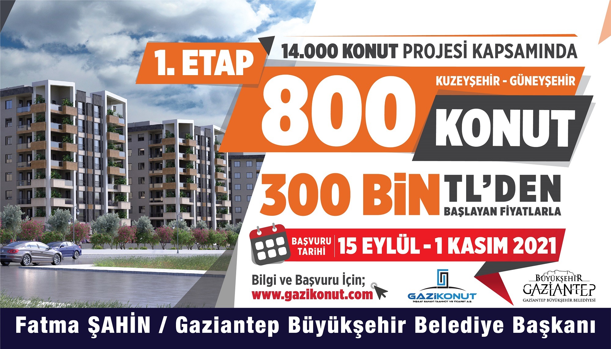 BÜYÜKŞEHİR’İN 14 BİN KONUTU İÇİN ÖN TALEP TOPLANMAYA BAŞLANIYOR