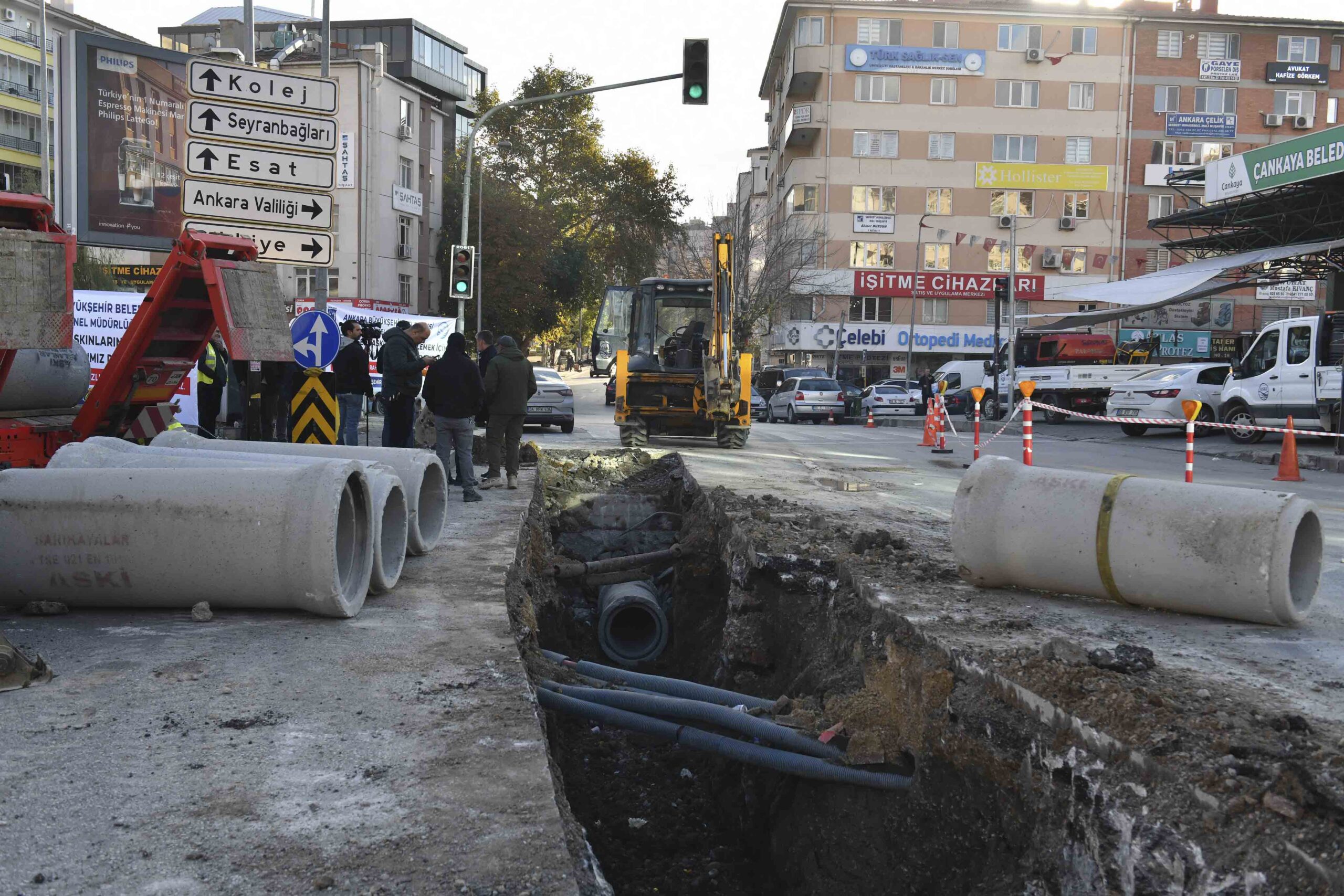 ÇANKAYA AKSU CADDESİ’NİN SEL ÇİLESİ SON BULUYOR