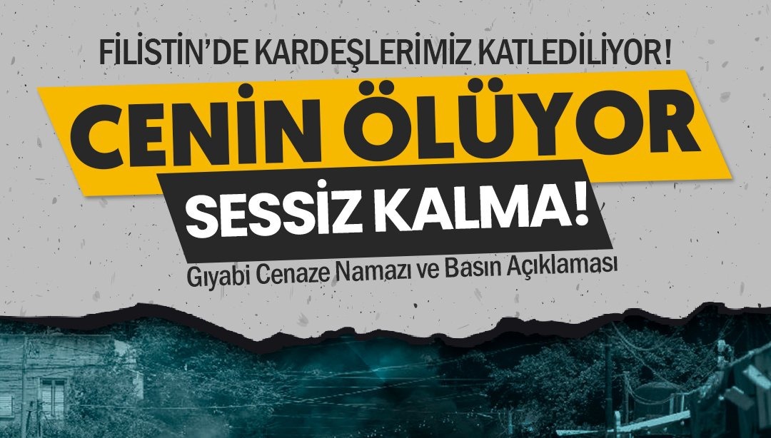 "CENİN ÖLÜYOR SESSİZ KALMA!"