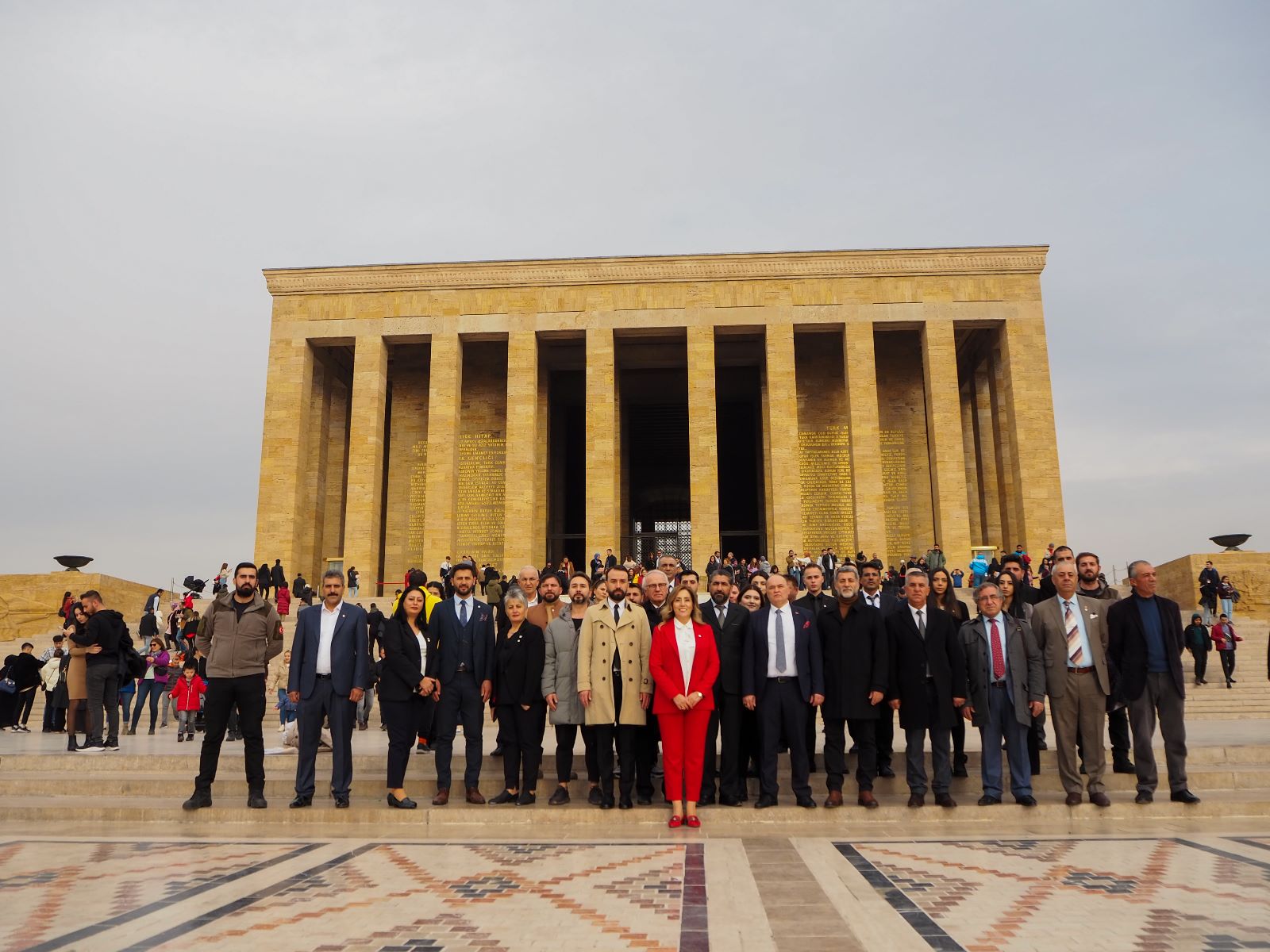 CEYLAN VE AGT HEYETİ, TÜRKİYE GIDA VE TARIM ÇALIŞTAYI ÖNCESİNDE ANITKABİR'E ZİYARET