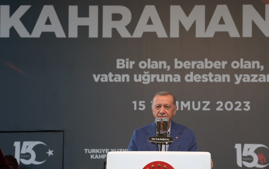 Cumhurbaşkanı : 15 Temmuz bizim onurumuzdur, haysiyetimizdir, şeref madalyamızdır