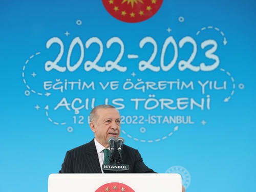 Cumhurbaşkanı Erdoğan, 2022-2023 Eğitim