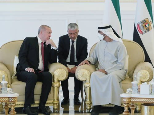 Cumhurbaşkanı Erdoğan BAE Lideri ile Görüştü
