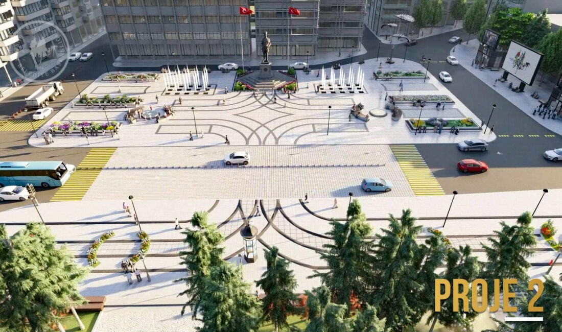 Burdur Belediyesi Cumhuriyet Meydanı için