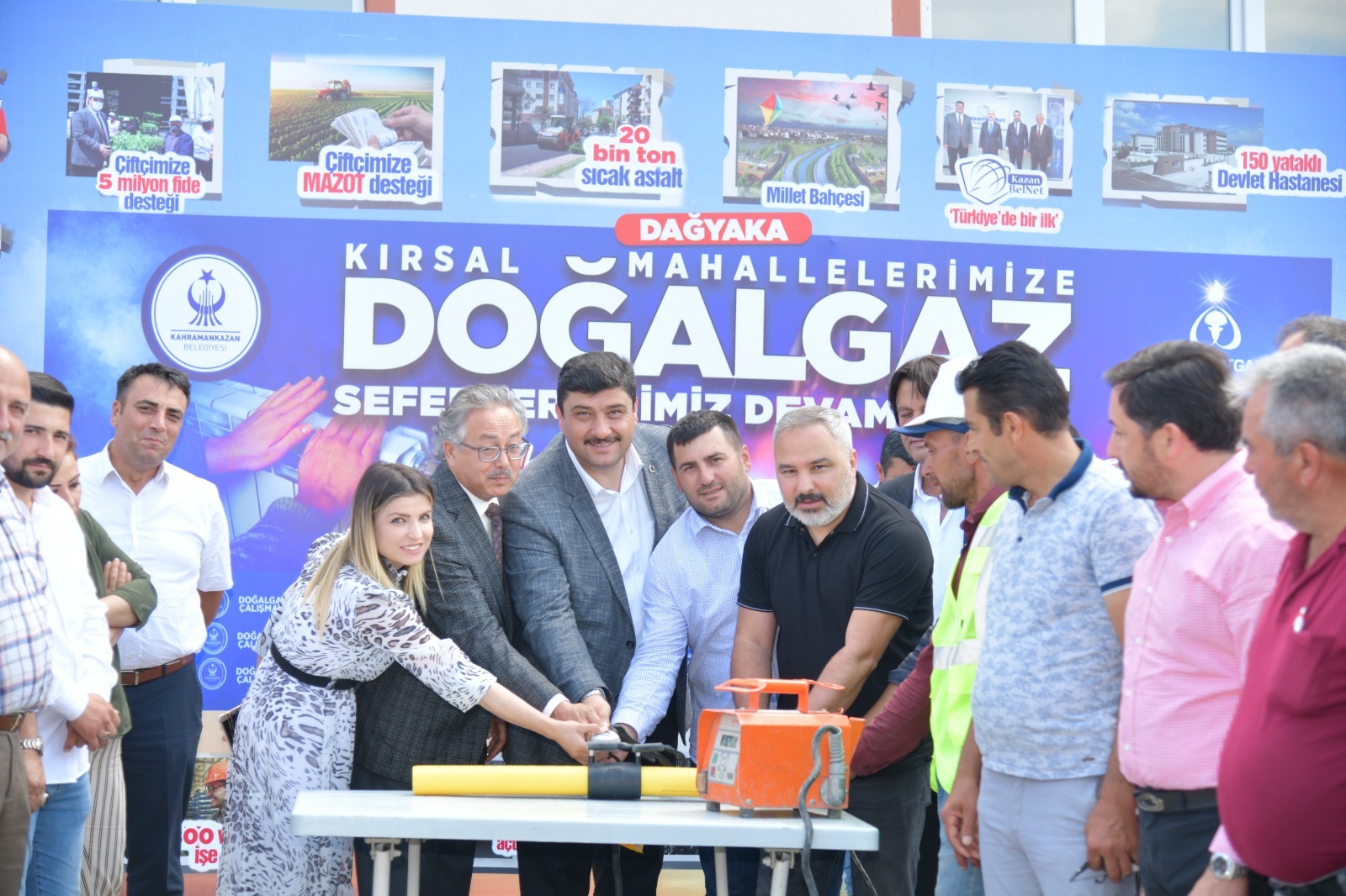 Dağyaka Köyü’nün doğalgaza kavuşması için ilk adım atıldı