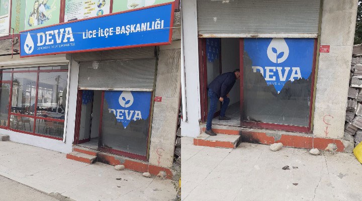 DEVA Diyarbakır ilçe binasına molotoflu saldırı