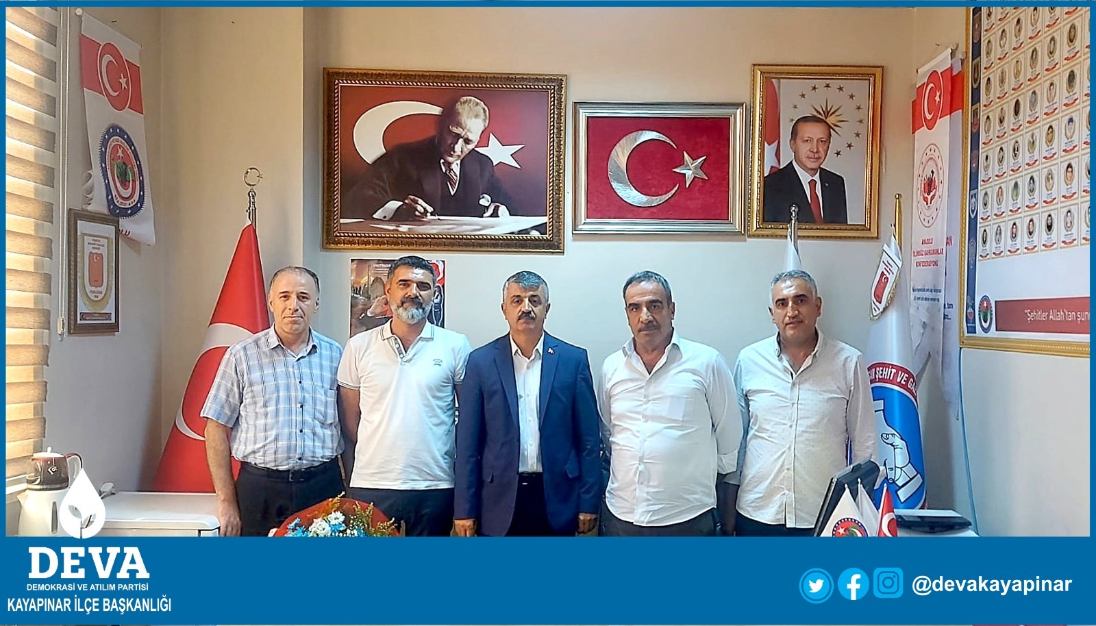 Deva Partisi Kayapınar İlçe Baskanlığı Ahmet Büyükburç’a Ziyaret