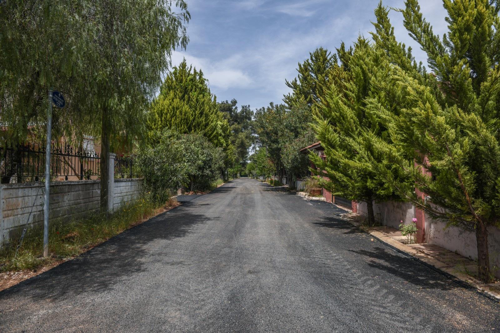 Duacı’nın mıcır taşlı yollarına sıcak asfalt