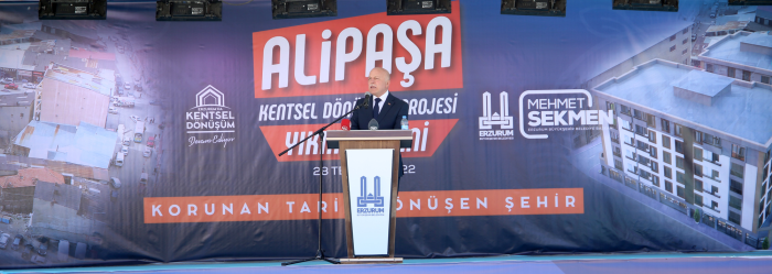 ERZURUM'DA KENTSEL DÖNÜŞÜM ALİ PAŞA MAHALLESİNE DEVAM EDİYOR EVAM