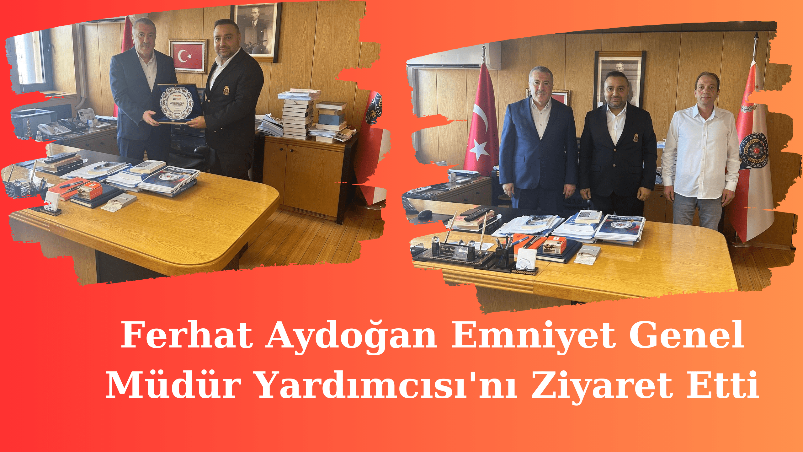 Gazeteci Aydoğan Emniyet Genel Müdür Yarımcısı ile Bir Araya Geldi