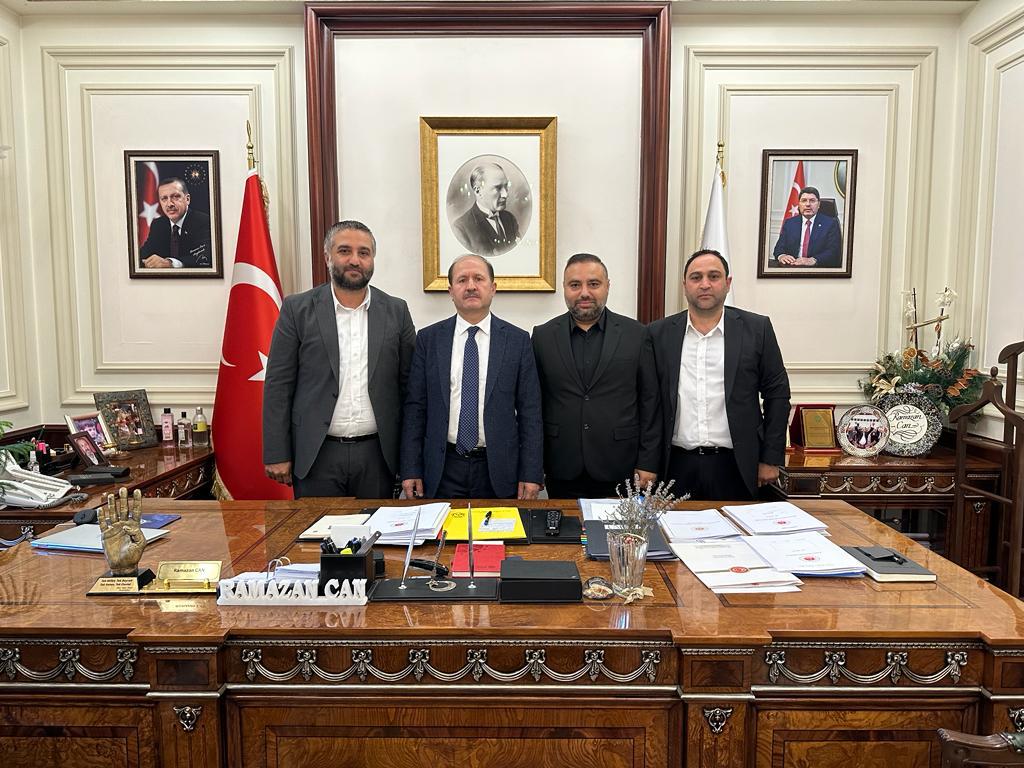 Gazeteci Ferhat Aydoğan  Adalet Bakan Yardımcısı Ramazan Can’ı Makamında Ziyaret Etti