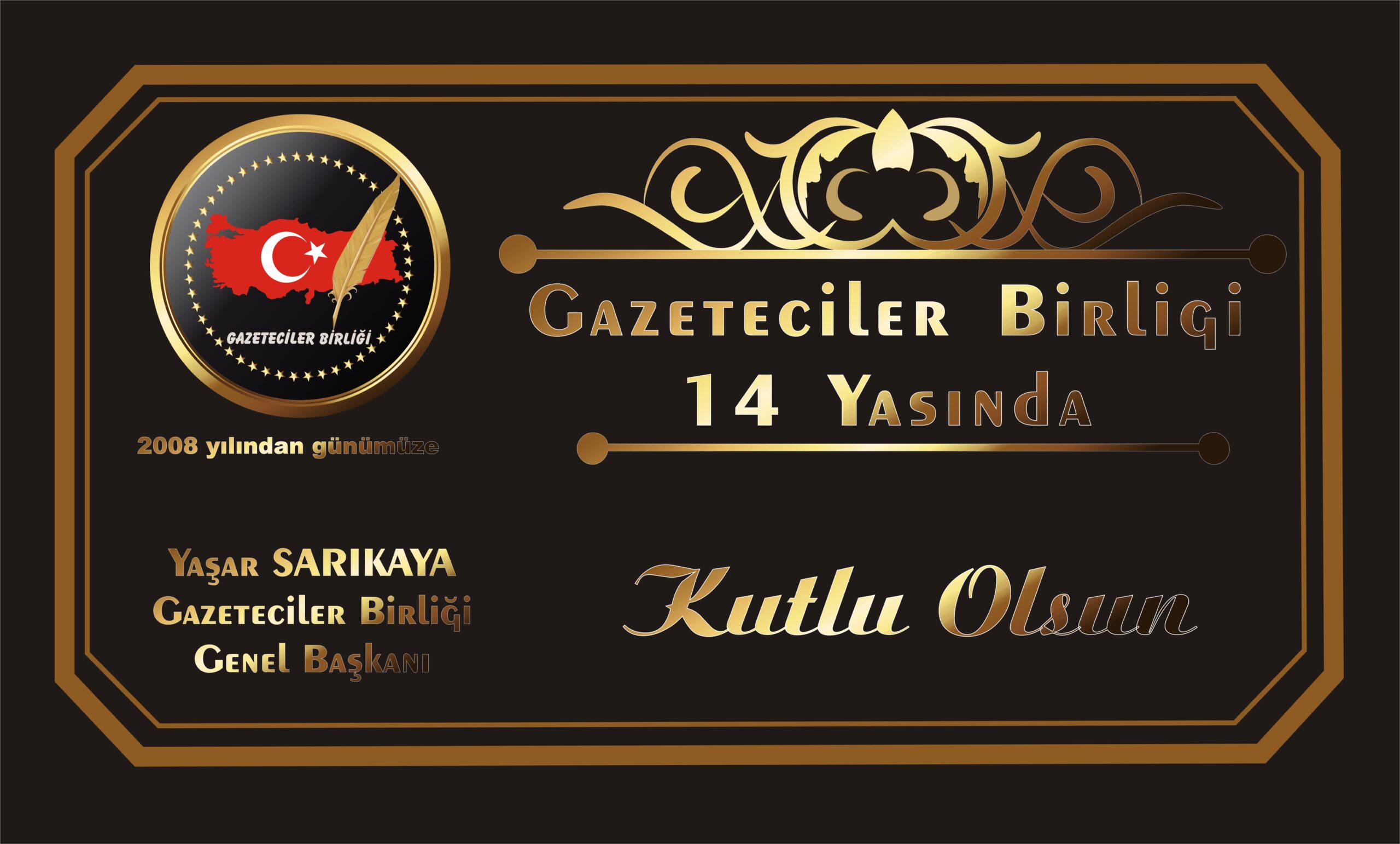 Gazeteciler Birliği, 14. kuruluş yıldönümünü kutluyor