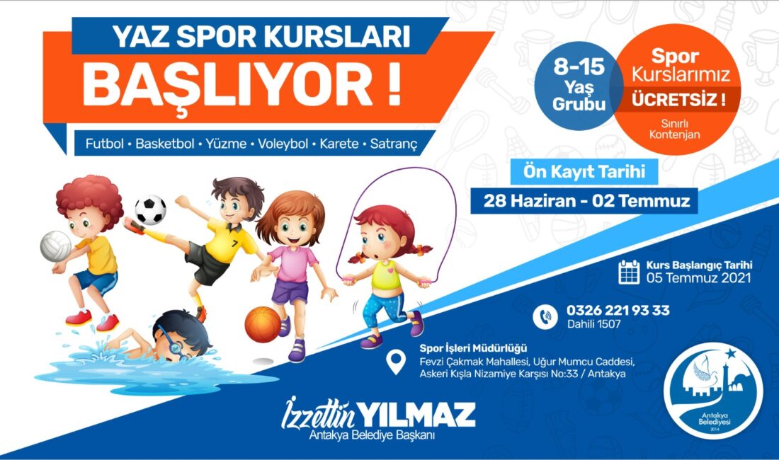 ÜCRETSİZ YAZ SPOR KURSLARI