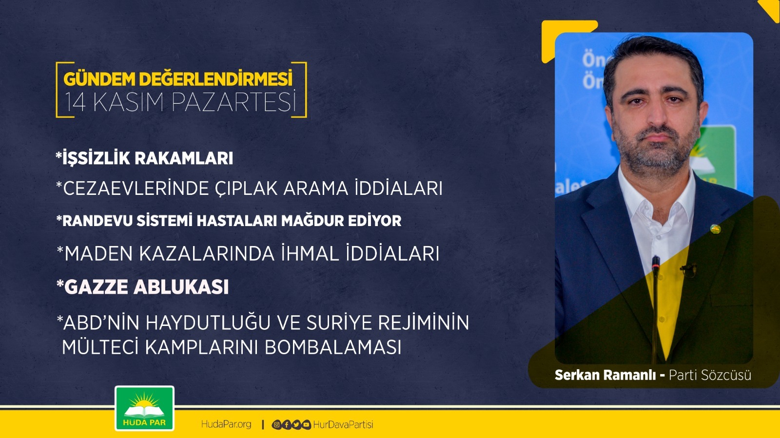 GÜNDEM DEĞERLENDİRMESİ- 14 KASIM 2022 İŞSİZLİK RAKAMLARI