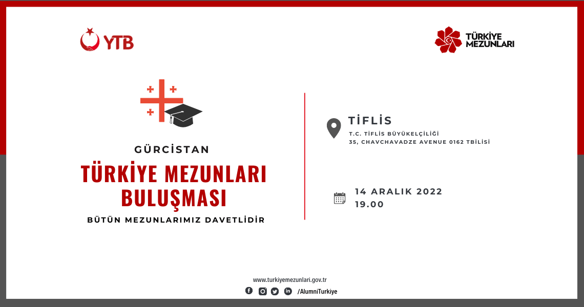 Gürcistanlı Mezunlar Tiflis'te Buluşuyor