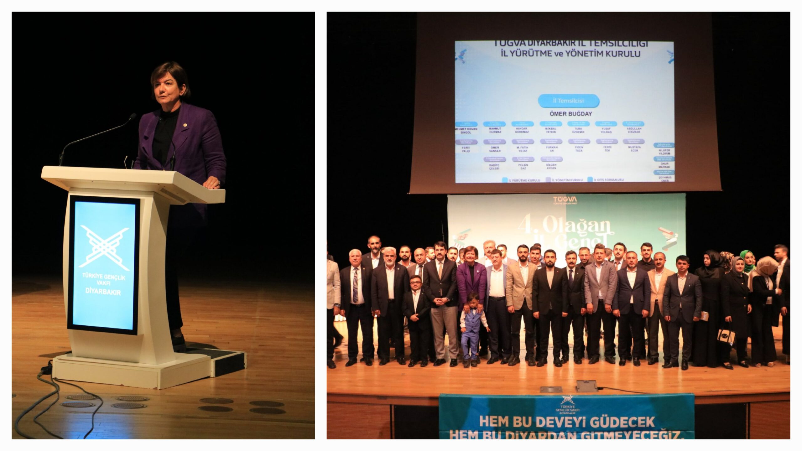 Hanımağa Tügva Diyarbakır Temsilciliği Olağan Kongresine Katıldı