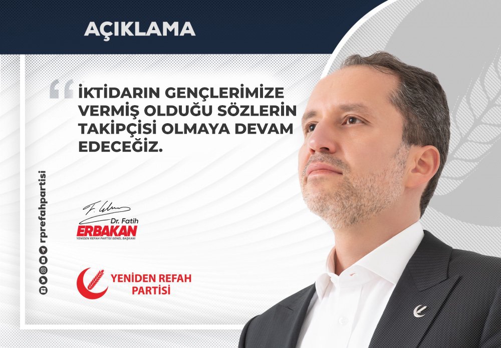İktidarın Gençlerimize Vermiş Olduğu Sözlerin Takipçisi Olmaya Devam Edeceğiz!