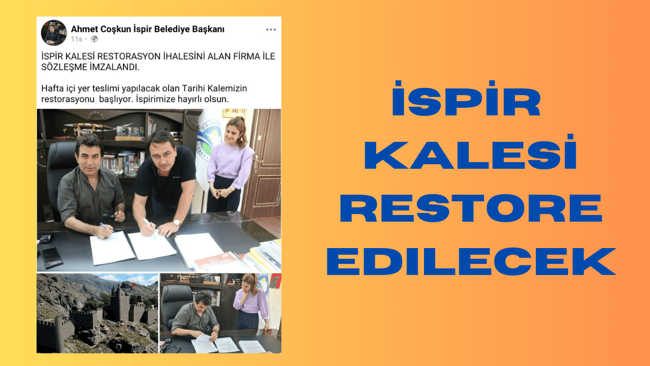 İSPİR KALESİ RESTORE EDİLECEK