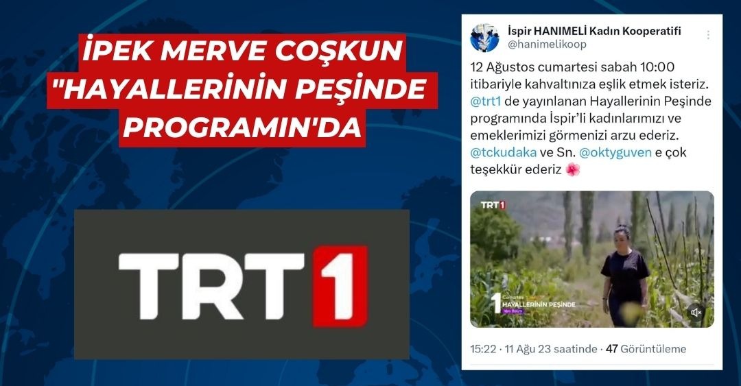 İspirli Girişimci Kadınların Emekleri Trt1 Ekranlarında