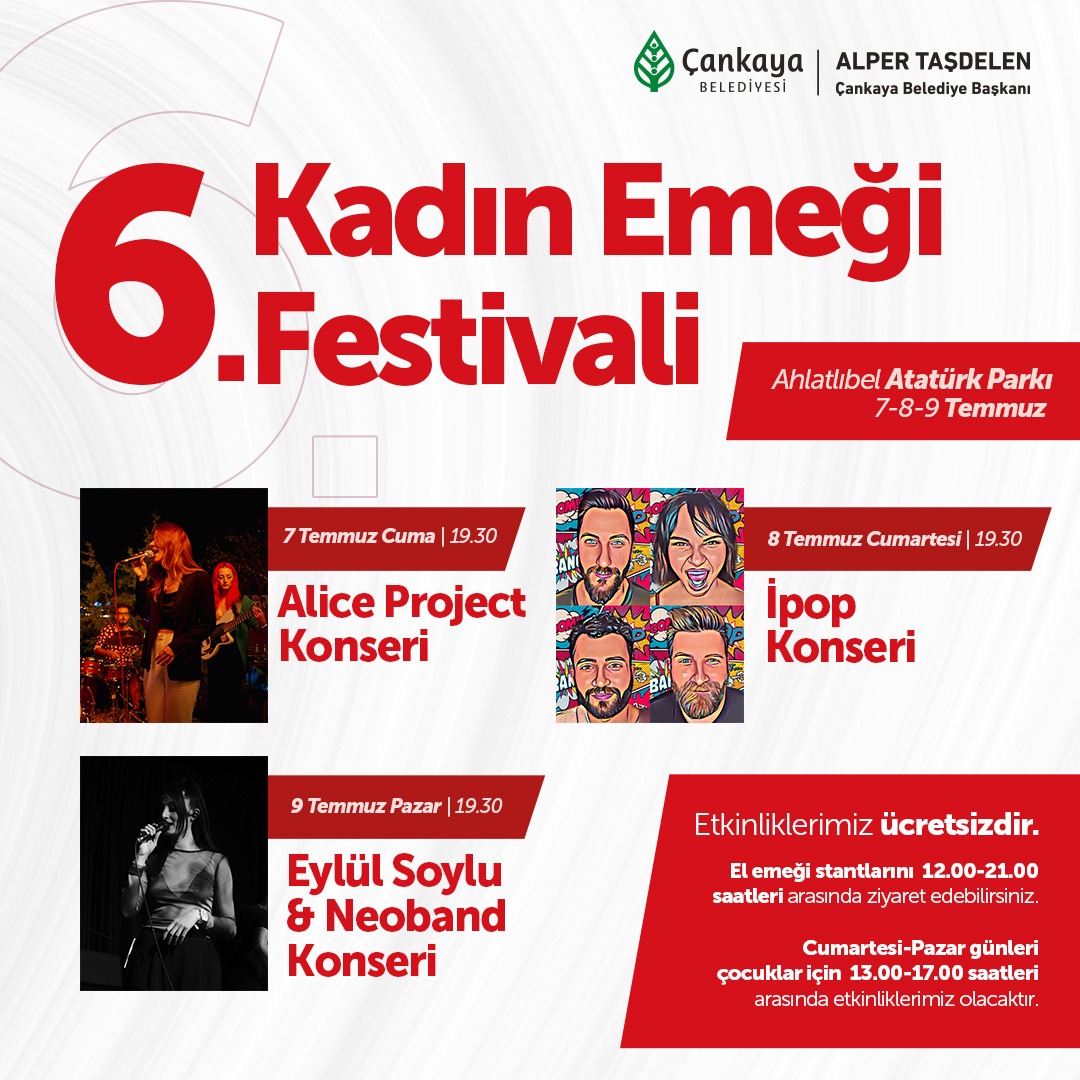 – KADIN EMEĞİ FESTİVALİ 6. KEZ ÇANKAYA’DA