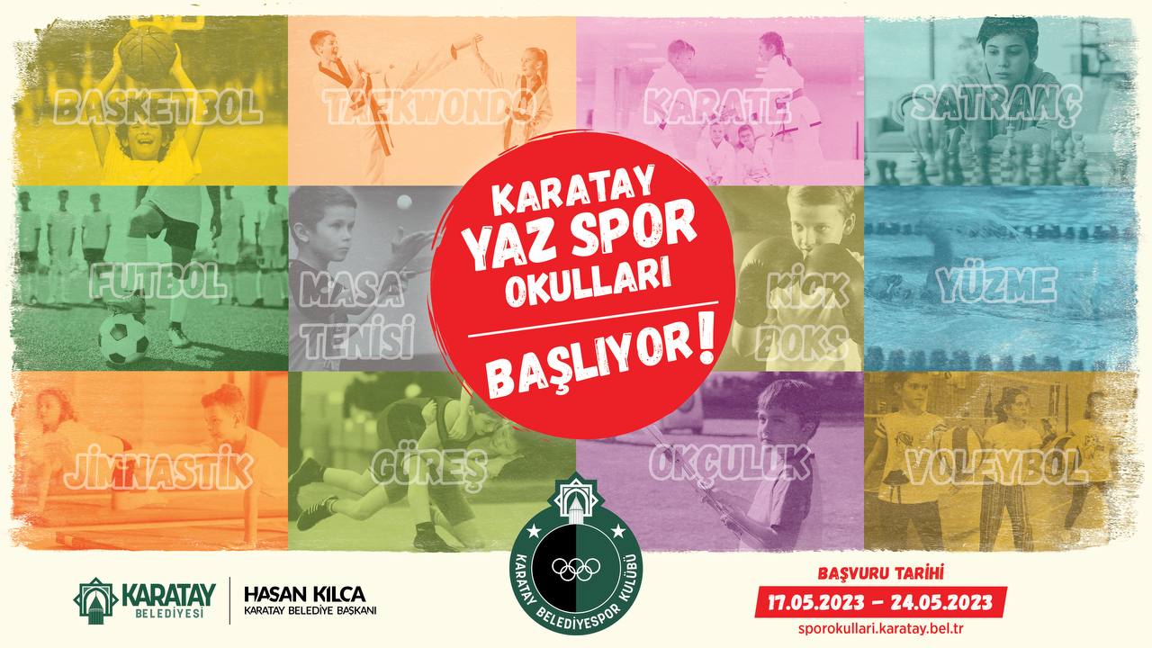 KARATAY YAZ SPOR OKULLARI’NDA ÖN KAYITLAR BAŞLADI