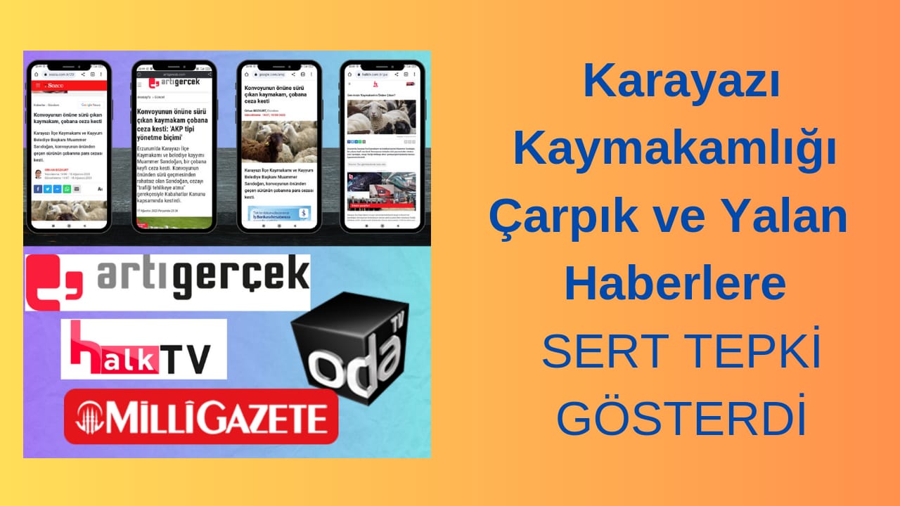 Karayazı Kaymakamlığı Yalan ve Çarpıtma Haberler Hakkında Açıklama Paylaştı