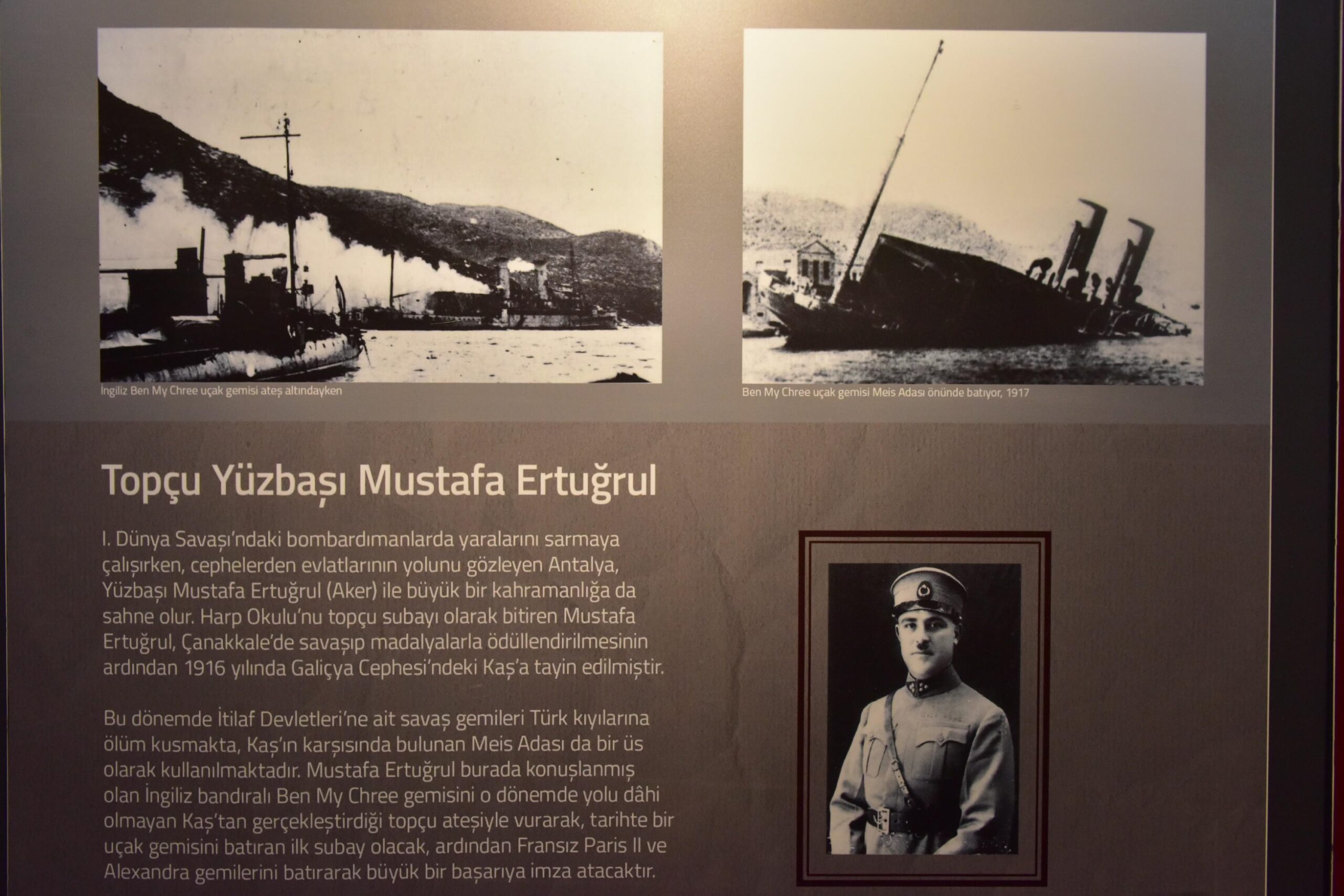 Kepez Belediyesi Topçu Yüzbaşı Mustafa Ertuğrul Aker’i unutmadı