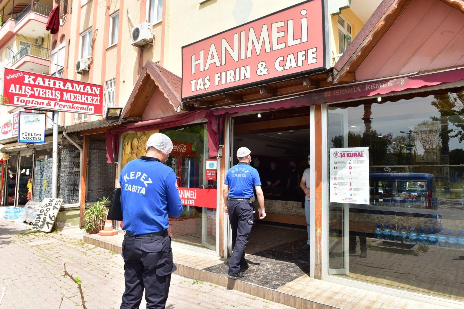 Kepez’de tam kapanma denetimi