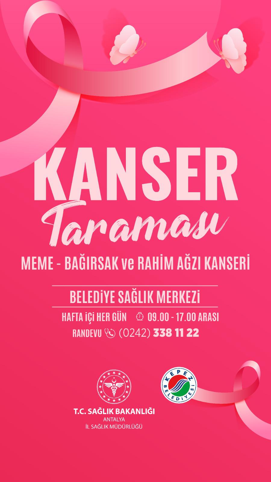 Kepez’den kanser taraması