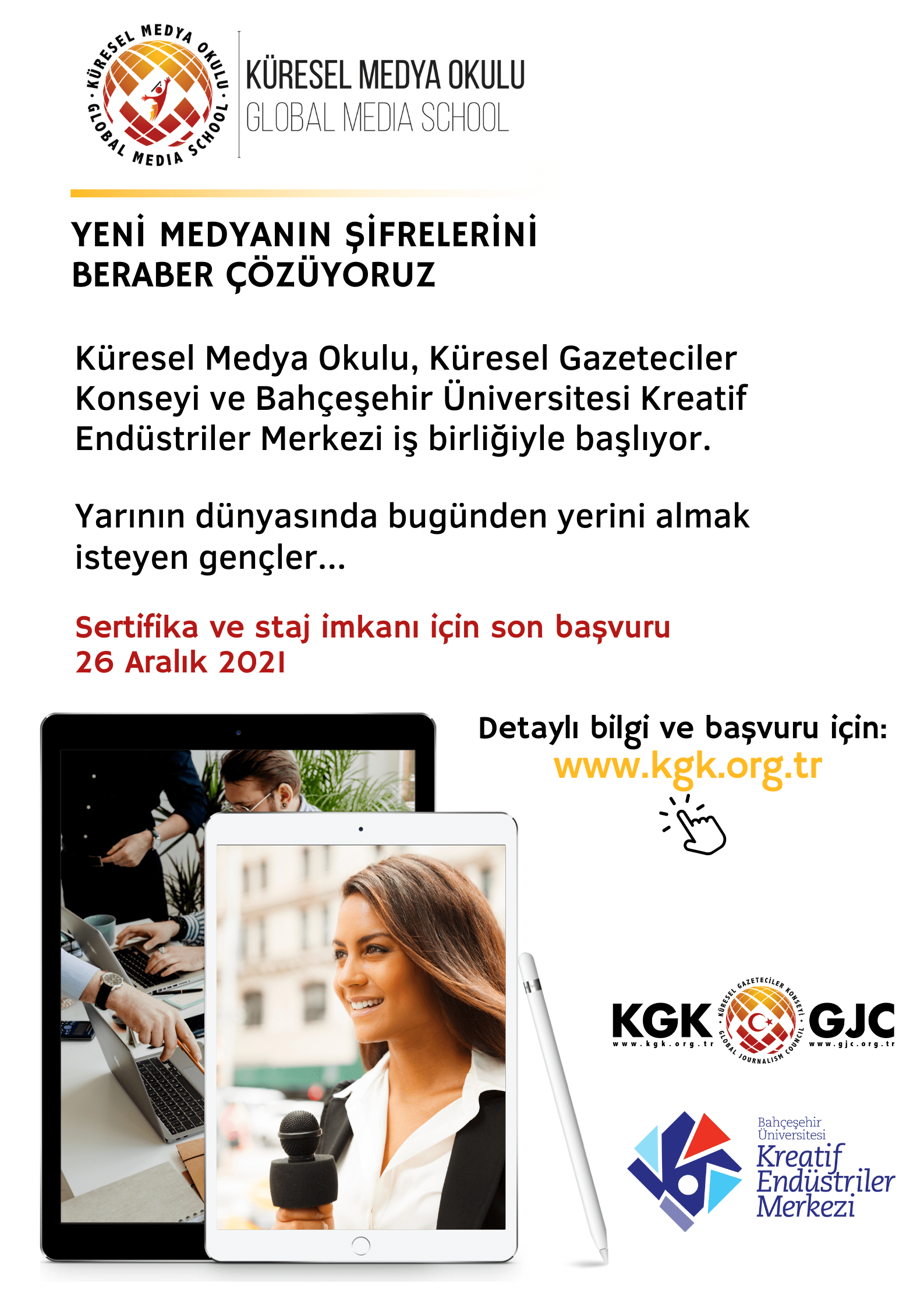 KGK Küresel Medya Okulu başvuruları başladı