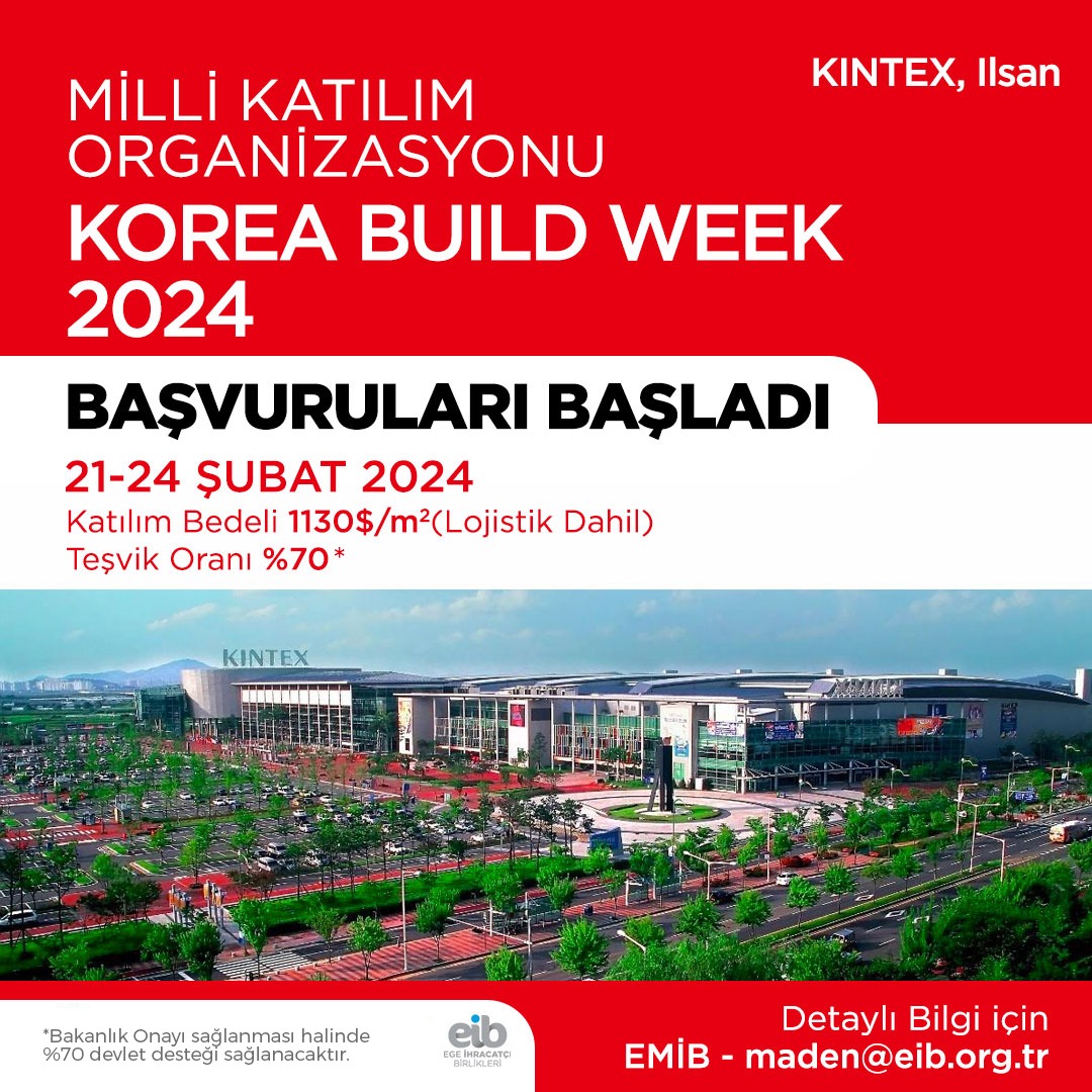 Korea Build Week (KINTEX) Fuarına katılım