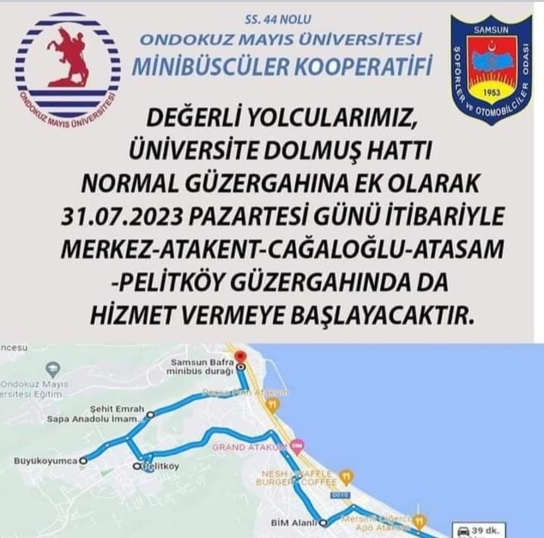 KURUPELİT PELİTKÖY BAŞBAKANLIK TOPLU KONUTLARI’NA DOLMUŞ SEFERLERİ BAŞLIYOR